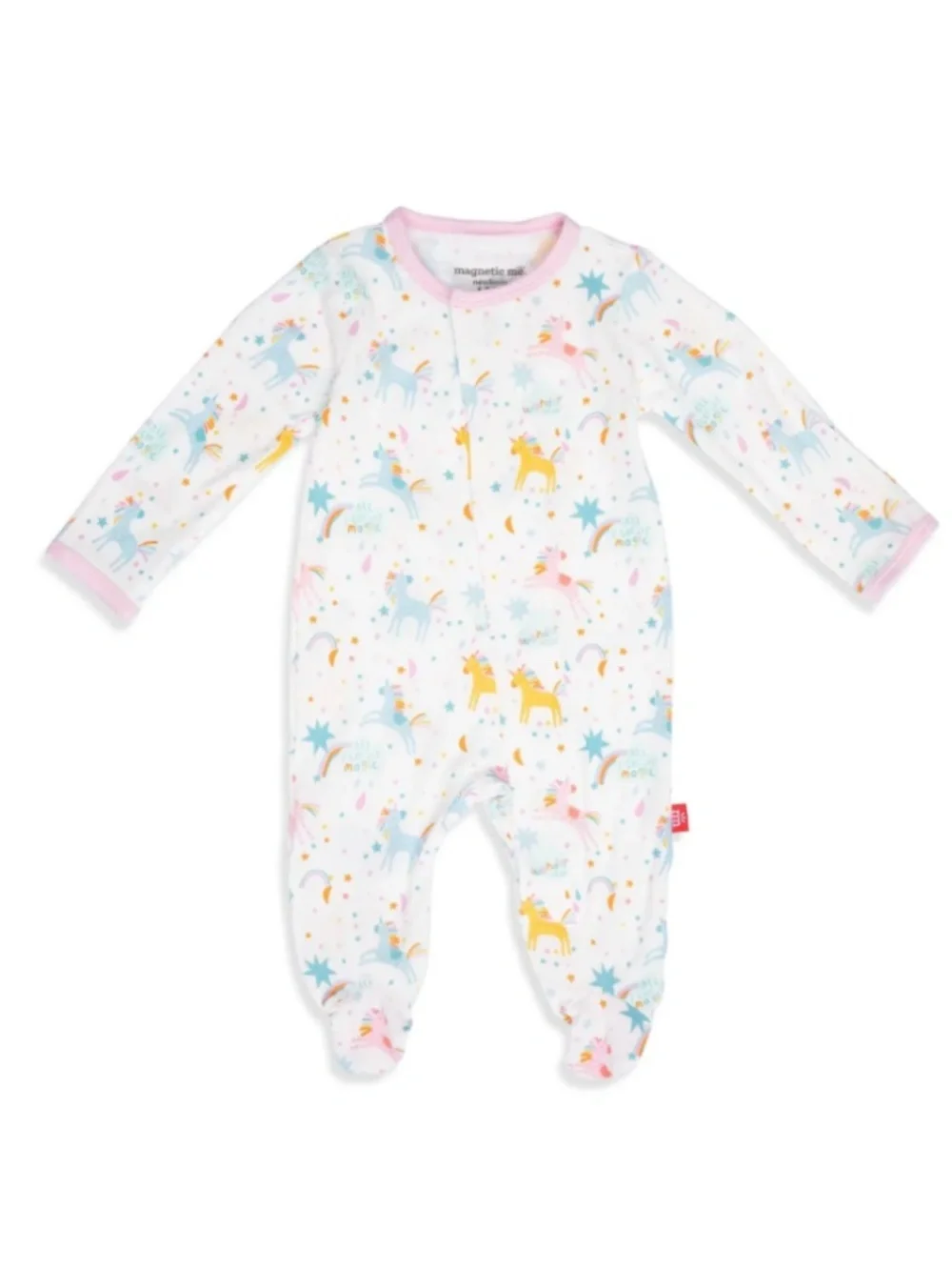 NWT Magnetic Me Magic Glitter Sparkle Modal Footie Pajamas